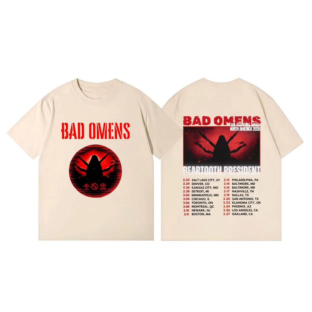 Bad OUnisexs Do You Feel Love Tour 2026 Tshirt Unisex and Women Summer Gothic Clothing Fashion Hiphop Round Neck Short Sleeved Top