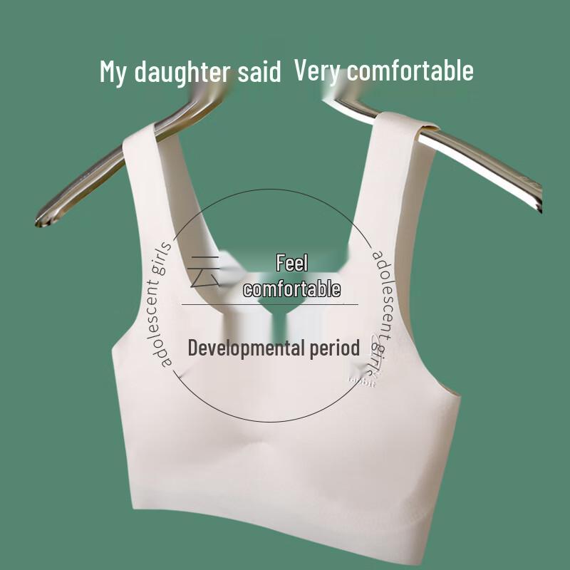 Yuzhaolin Girls  Seamless Vest Bras (2-Pack) M