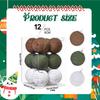 12 Pieces Christmas Balls Tree Decorations Pendants Home Thanksgiving Celebrations Party