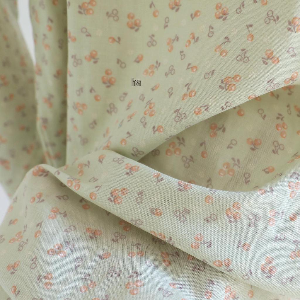 Women's Forest Floral Cotton Pajama Set - Long-Sleeve Gauze Cardigan, Sweet & Loose Nightgown for Spring & Autumn.