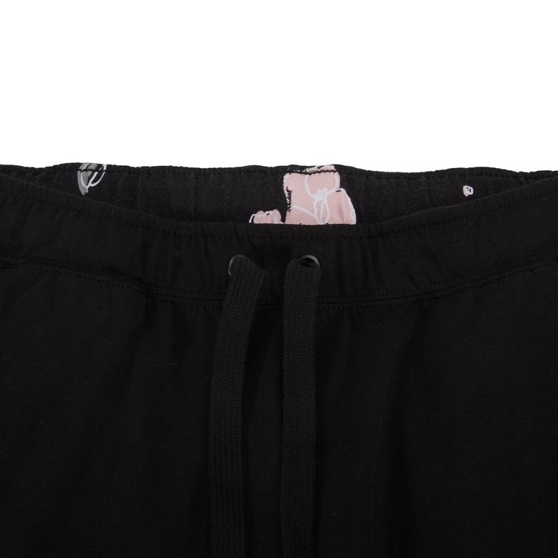 Puma Sports Training Drawstring Knitted Cropped Pants Women Bottoms Black 534120-01