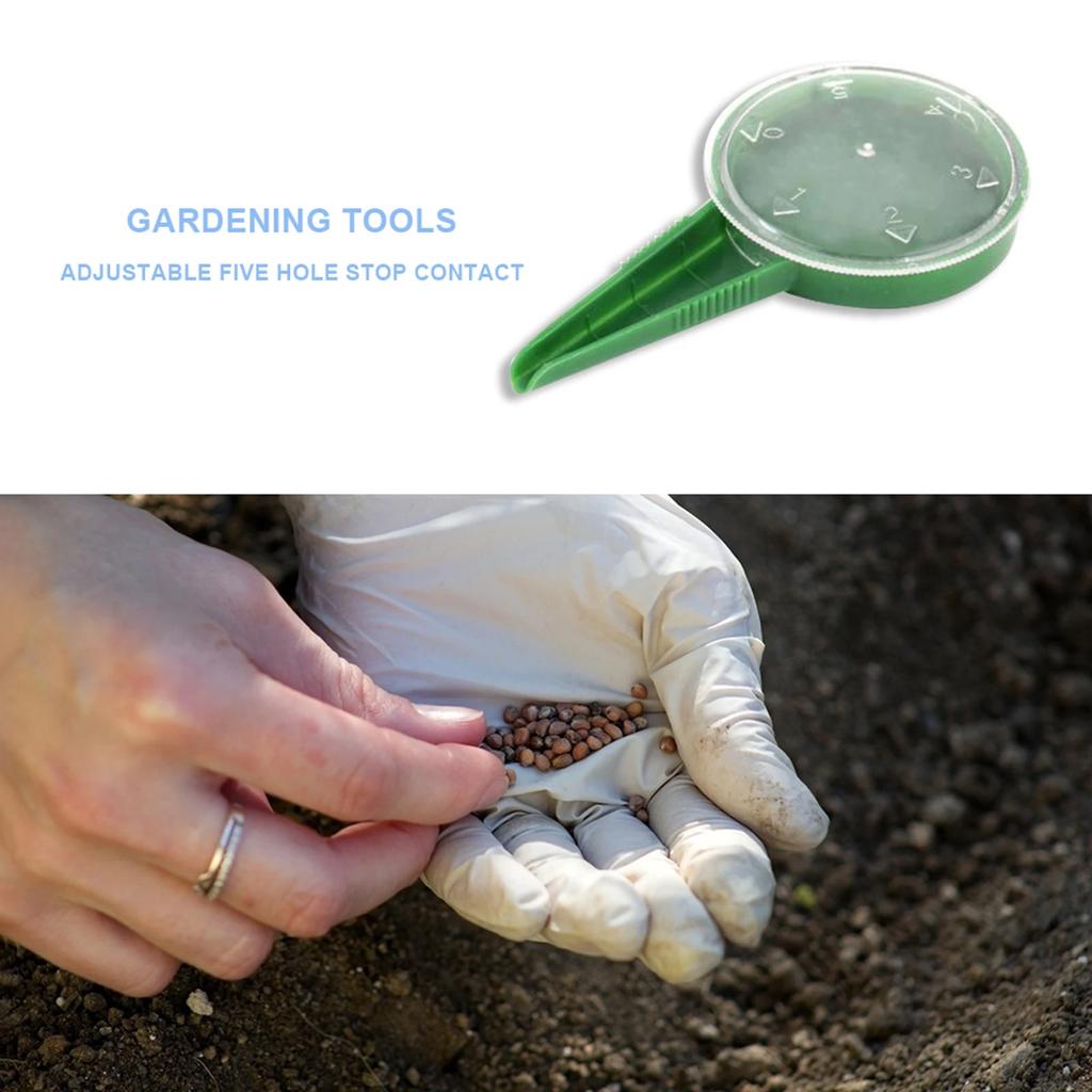 1-10 STÜCKE Pflanzensamen Sämann 5 Feilen Verstellbarer Pflanzer Multifunktionaler Hand-Gartenpflanzer Sämann Gartenpflanz-Aussaatwerkzeug