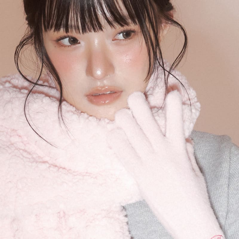 

RECLOW ПУШИСТАЯ ПЕРЧАТКА С ЛОГОТИПОМ РОЗОВАЯ FREE