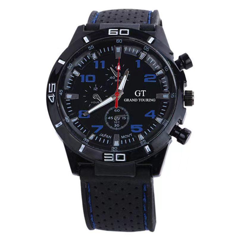 New Fake Three Eyes Digital Sports Men's Watch Men's Quartz Watch Silicone Band Belt Classic Fashion Men's Watch