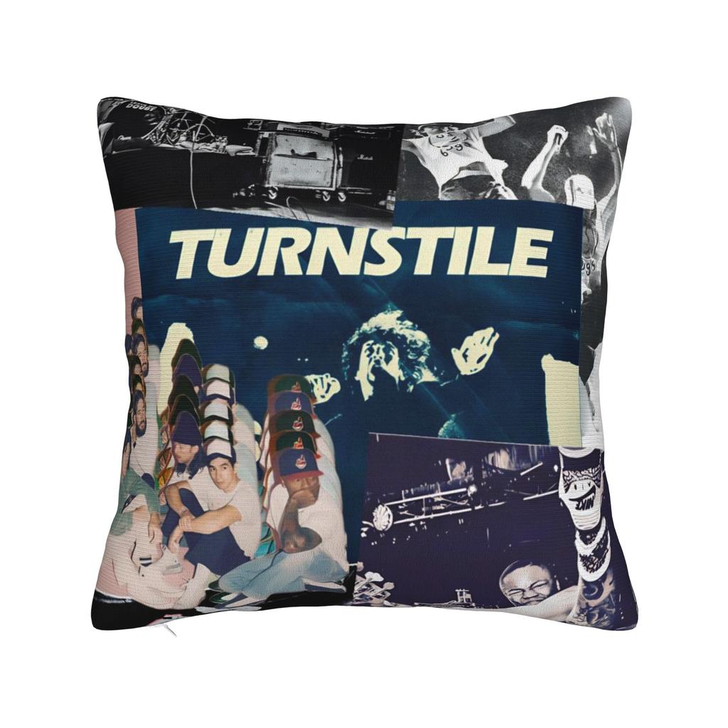 Decorative Pillow Covers Turnstile Rock Band Tour Merchandise Living Room  Throw Pillow Case Cover Square Multiple Sizes