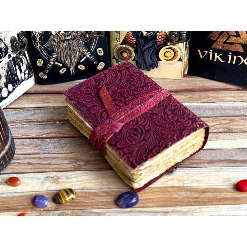 Leather Journal Genuine Leather Notebooks For Women - Beautiful Journal For Sketches Book Traveling Book Blank Spell Book