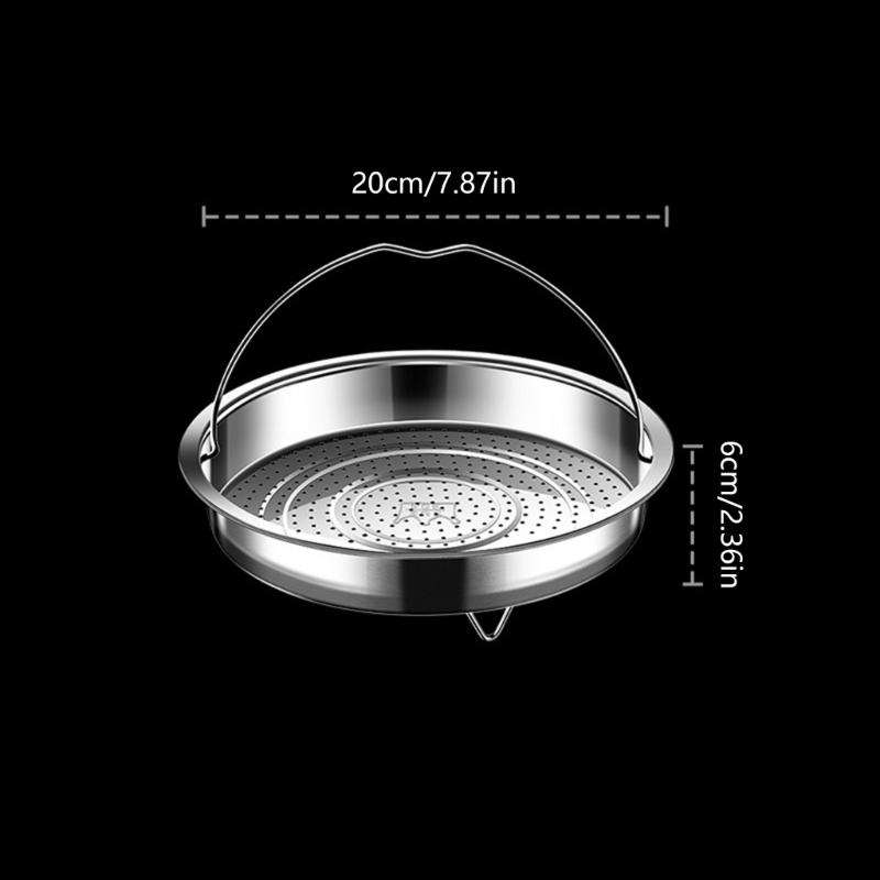 Stainless Steels Steamers Basket with Handle Food Strainer Basket Steaming Tray Steaming Grid Vegetable Steamers Rack