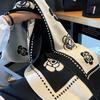 New Classic High End Camellia Scarf for Women Warm Student Decorative Gift Shawl Versatile