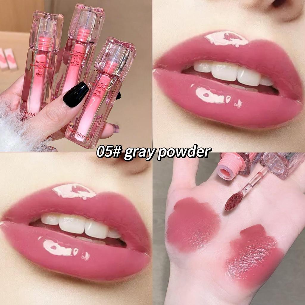 SHAQINUO High Shine Glossy Lip Glaze Plumping Mirror-like Finish Lip Gloss Non-Drying For Different Occasion