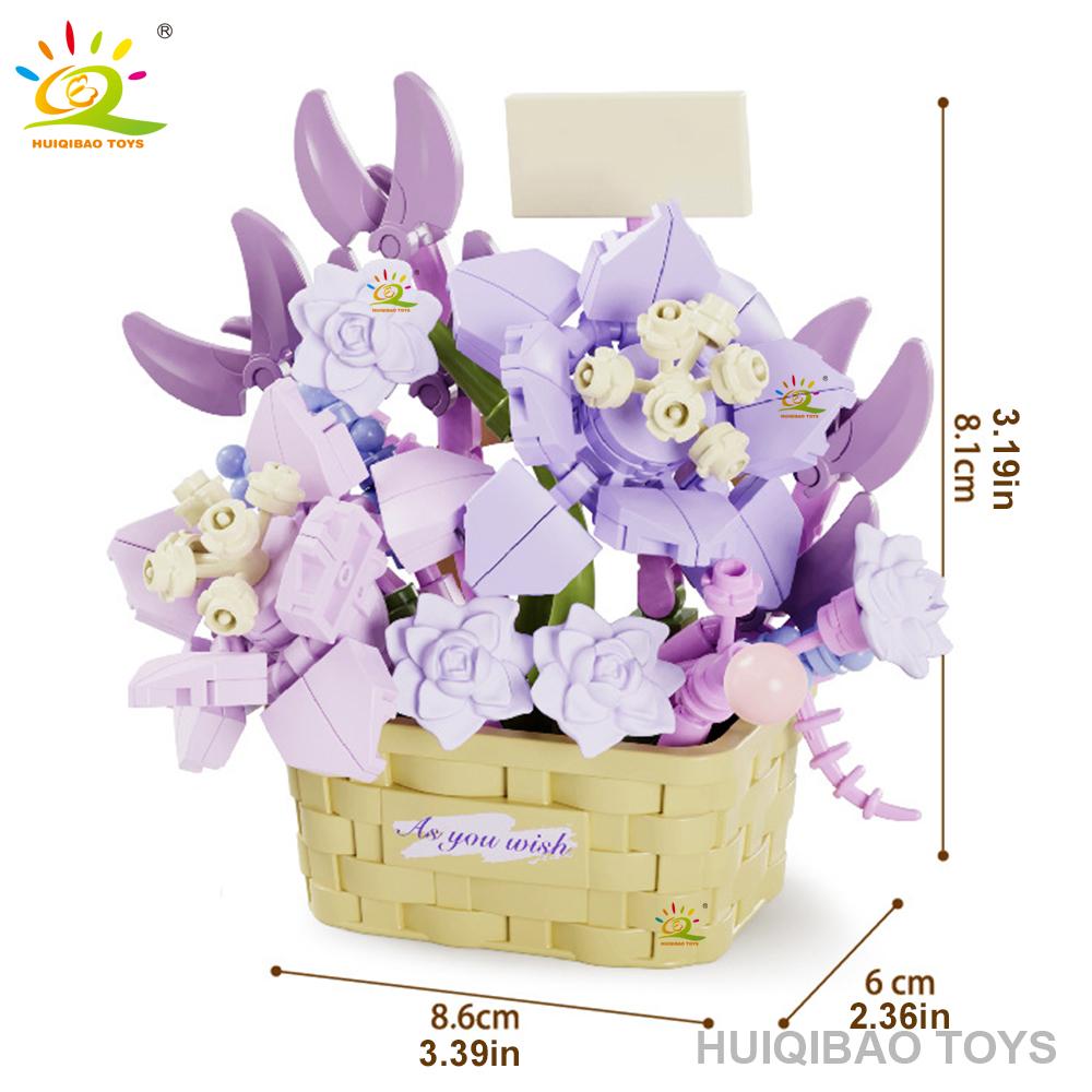 High-Quality Huiqibao High-Quality Purple High-Quality Block High-Quality Flower High-Quality Creative High-Quality Puzzle High-Quality Block
