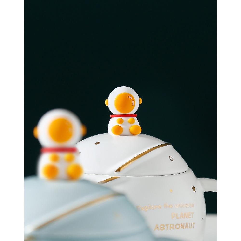 Kreativní hrnek Planeta Vysoce přesný keramický hrnek Hrnek pro pár Hrnek na vodu Astronaut Hrnek Vesmír Suvenýr Dárek Domov