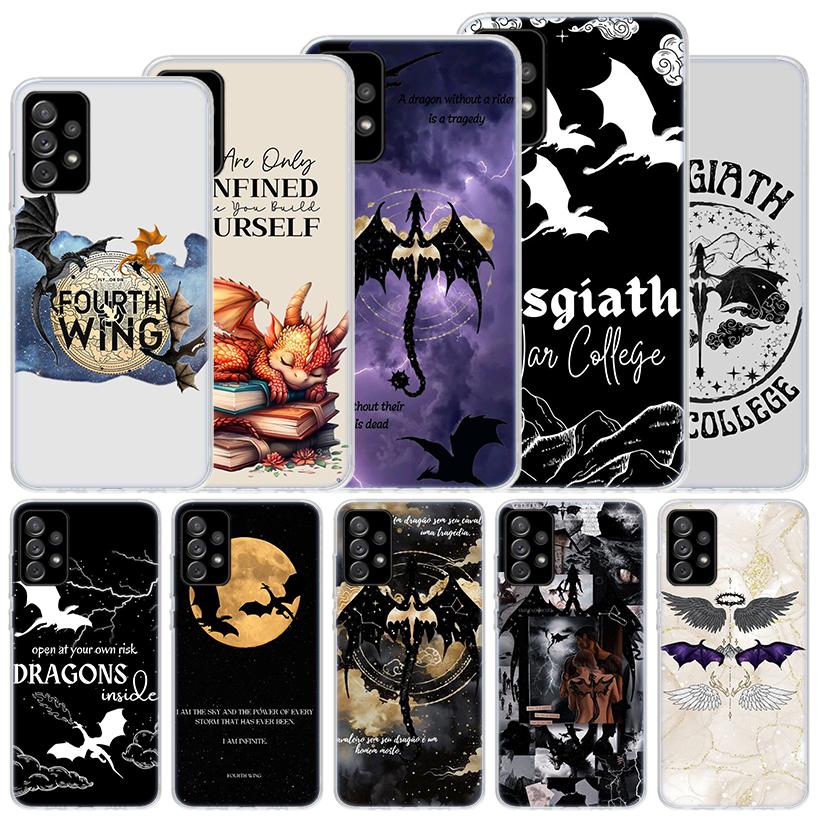 F-Fourth W-Wing Dragon Soft Case For Samsung Galaxy A52 A42 A32 A22 A12 A02S Phone Cover A50 A51 A70 A71 A41 A31 A21S A40 A30 A2