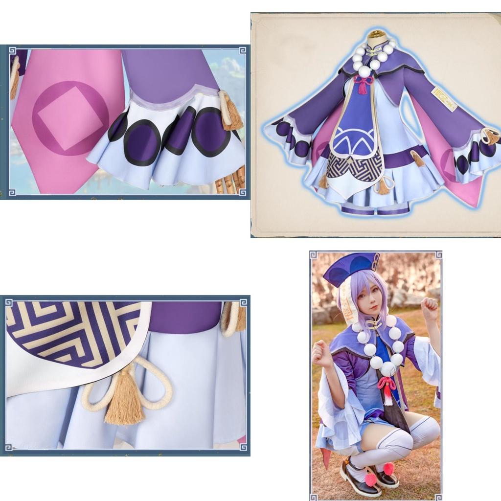 Halloween Genshin Impact Qiqi Cosplay Costume Accessories
