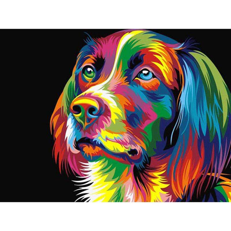 Oil Painting DIY 5D Diamond Painting Full Round Resin Cross Stitch Kits Cartoon Animal Diamond Embroidery Mosaic Handmade Gift