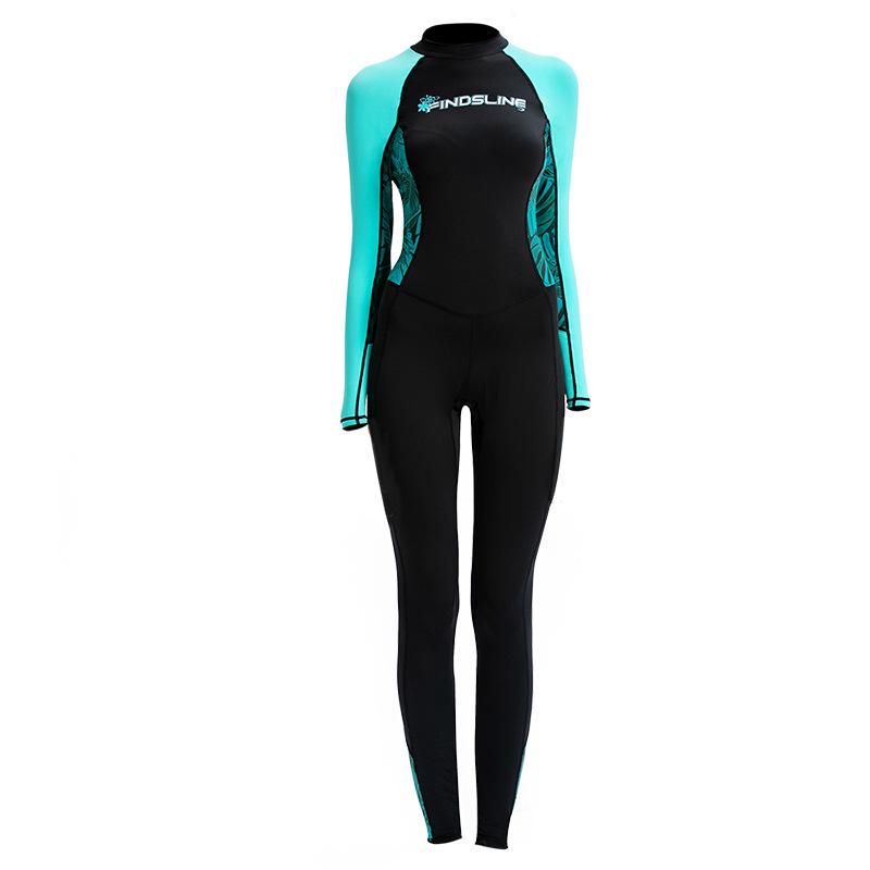Women's Ice Silk Lycra Quick-Dry One-Piece Wetsuit - Sun & Jellyfish Protection Surf Suit
