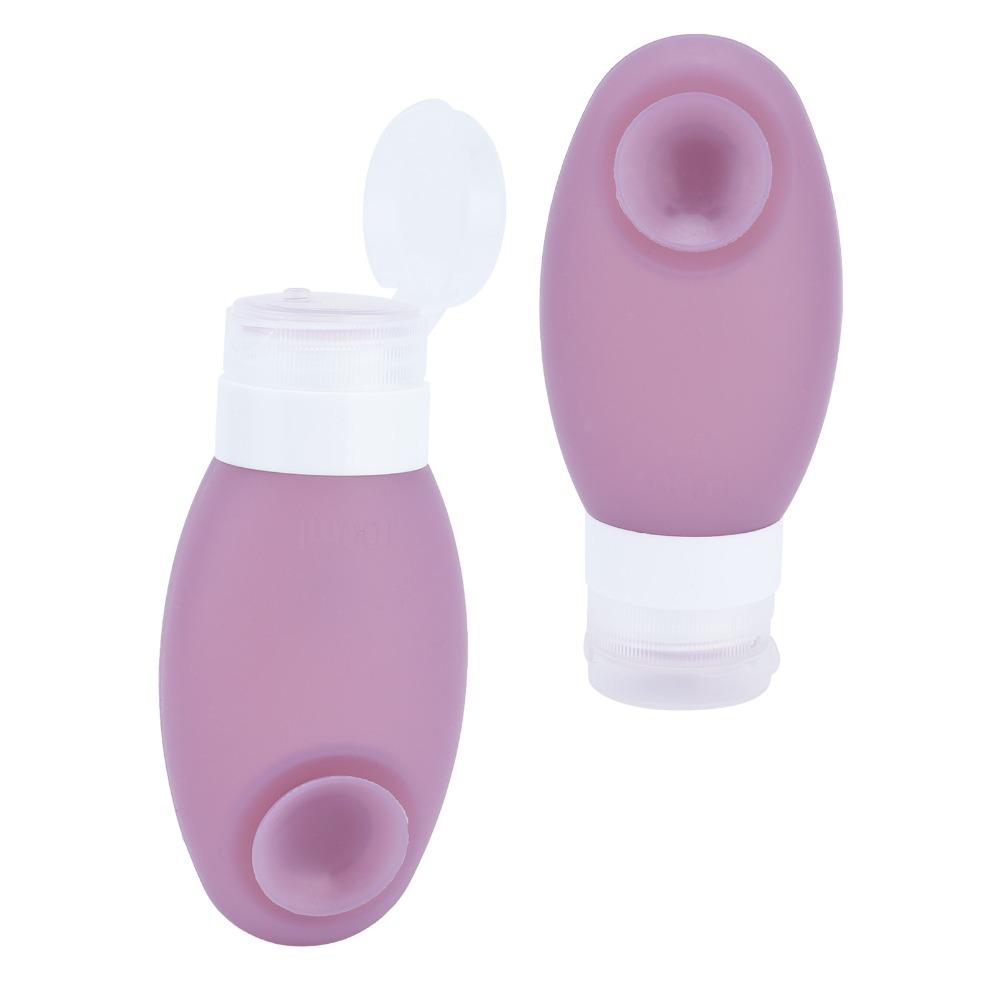 Suction Cup Travel Bottle Silicone Refillable Bottle Silicone Container  Lotion Container