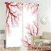 2D Flat Printing  JIT 2pcs   Curtains (Without Rod) Coral Veins Modern Minimalist Curtains Durable Polyester Curtains Versatile