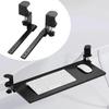 2Pcs Under Desk Keyboard Tray Slide Side Mount Cabinet Table Easy Installation Sturdy