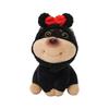 Plush Bee Dog Car Ornament - Cute Lying Doll for Console Display