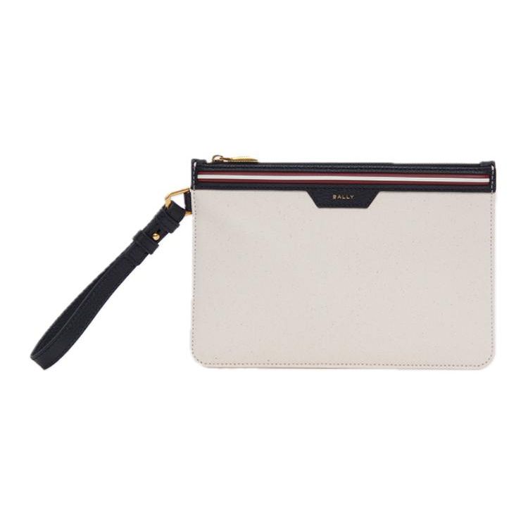 Bally Logo Patch Snap Closure Fabric And Leather Tote Bag Women Tote Bags Natural Black 6306547