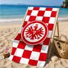 Eintracht Frankfurt Crest Beach Towel, Quick-drying, Easy To Care For, Suitable for Both Fitness and Beach Vacations,Sports Essential