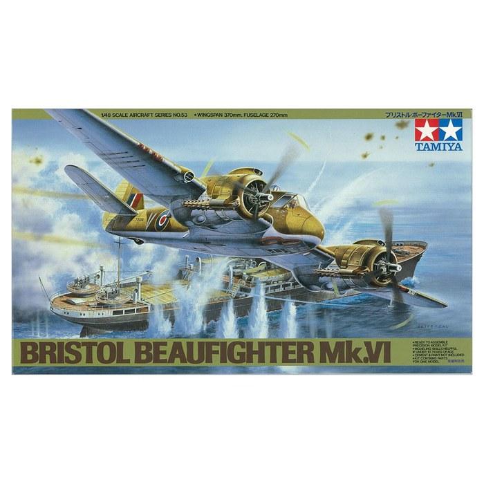 Tamiya 1/48 Masterpiece Series No.53 British Air Force Bristol Beaufighter Mk.VI Plastic Model 61053 Green