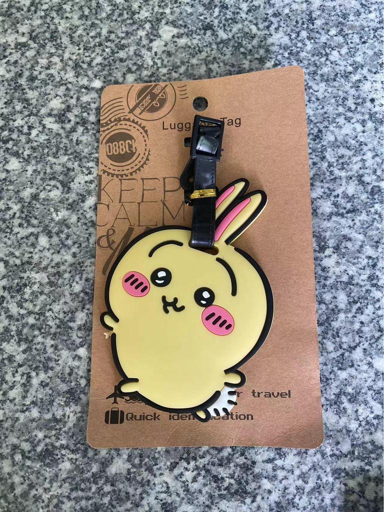 Chiikawa Cute Bear & Hachi Usagi Luggage Tag PVC Pendant