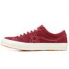One Star Comfortable and Casual Low-Top Board Shoes Unisex Style Red