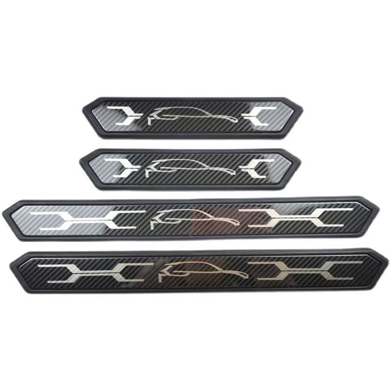For Toyota C-HR CHR HEV AX20 2024 2025 Door Sill Anti-Kick Decoration Bumper Sill Anti-Dirty Cover Stickers Accessories