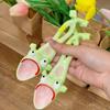 Creative Frog Spoon Ceramic Long Handle Household Students High Value Eating Soup Dessert Spoon Funny Cute Hand-painted