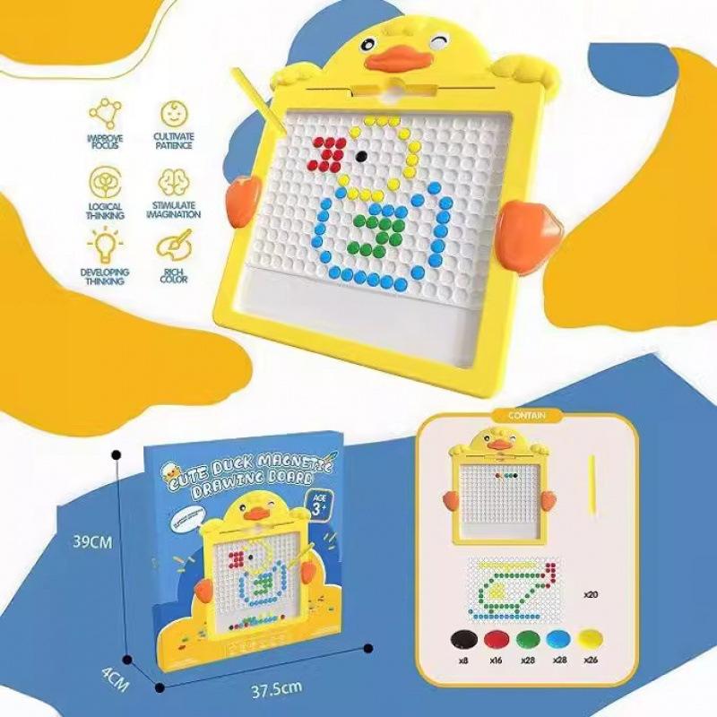 Children Double-Sided Magnetic Color Large Drawing Board Toy Early Learning Toy Education Cute Cartoon Magnet Toy