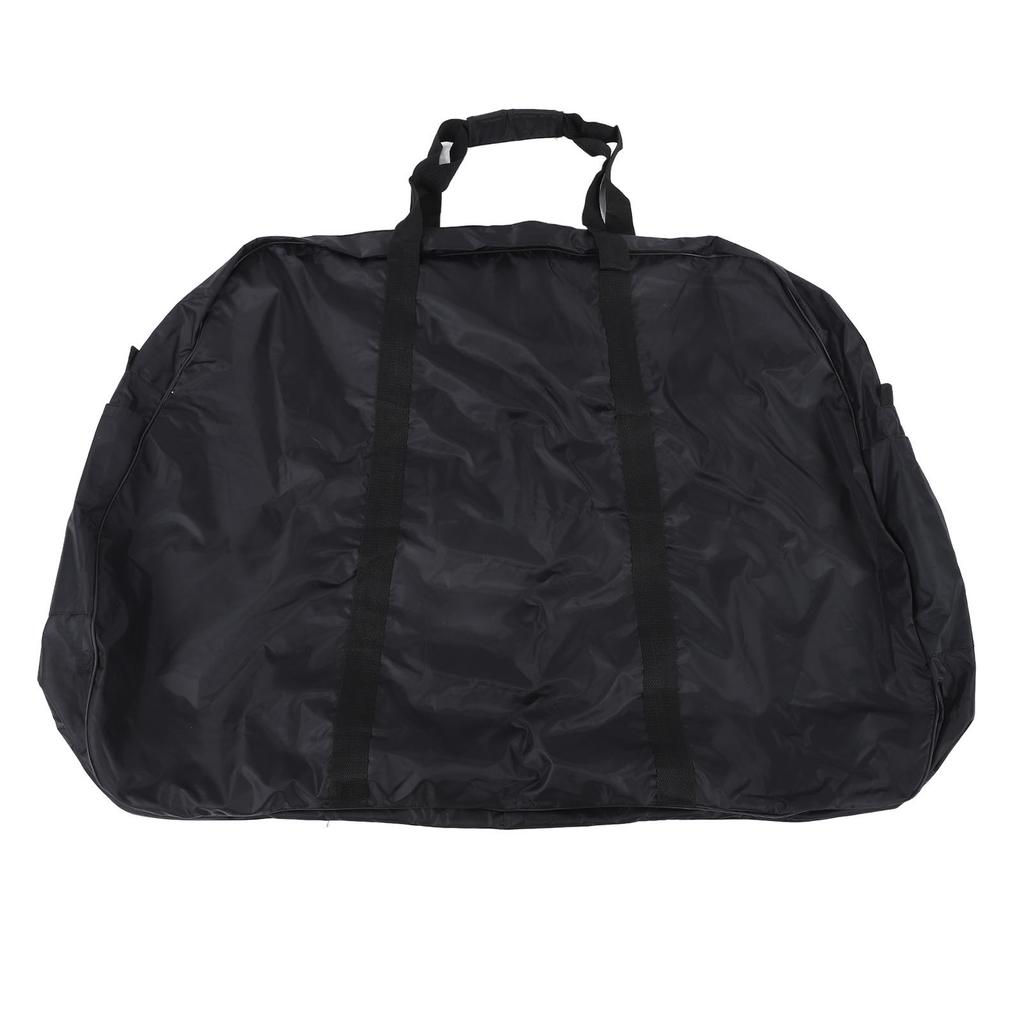 Bicycle Wheel Bag Black Nylon Thicken Portable Wheel Package Bag with Fork Protection Frame for Road Mountain Bicycles