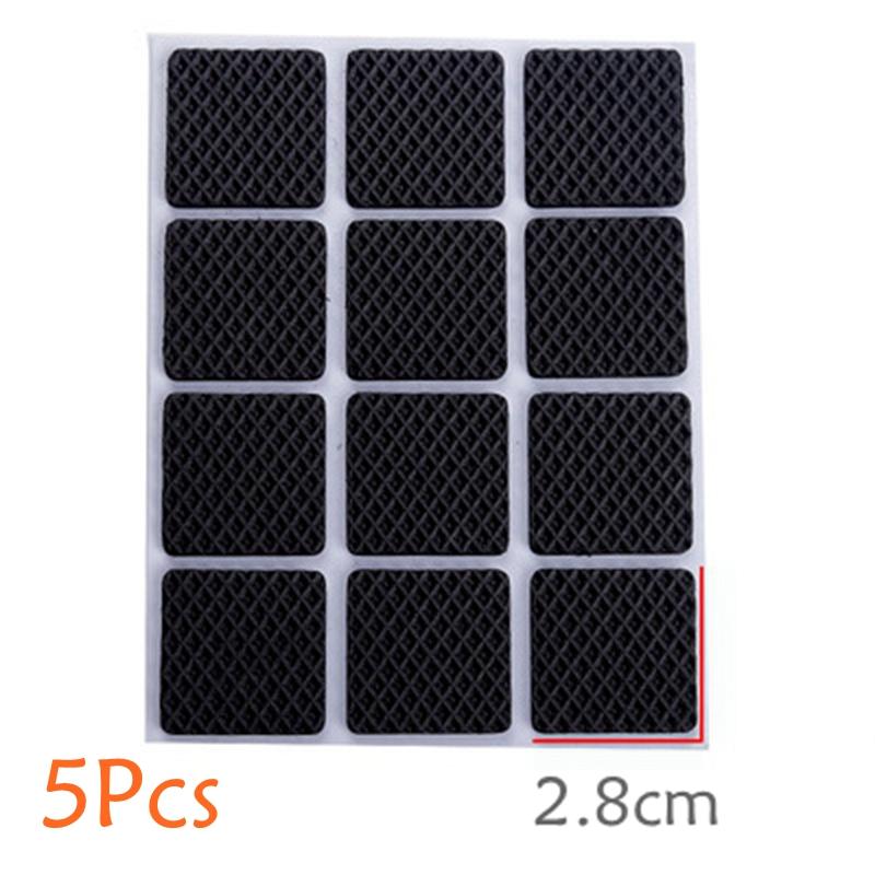 Tappeto nero autoadesivo per gambe per mobili Protezioni per pavimenti antigraffio Coprigambe per tavoli per sedie Tappi antiscivolo per gambe per sedie per mobili