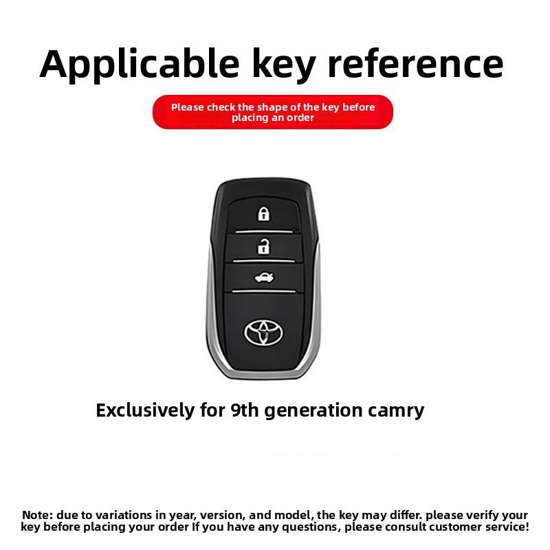 For Toyota Prius Camry Corolla CHR C-HR RAV4 Land Cruiser Keychain Auto Accessories Car Smart Key Case Cover Protector Shell Fob