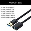USB 3.0 A To A Extension Cord with Copper Connectors USB Extension Cable for USB Drive