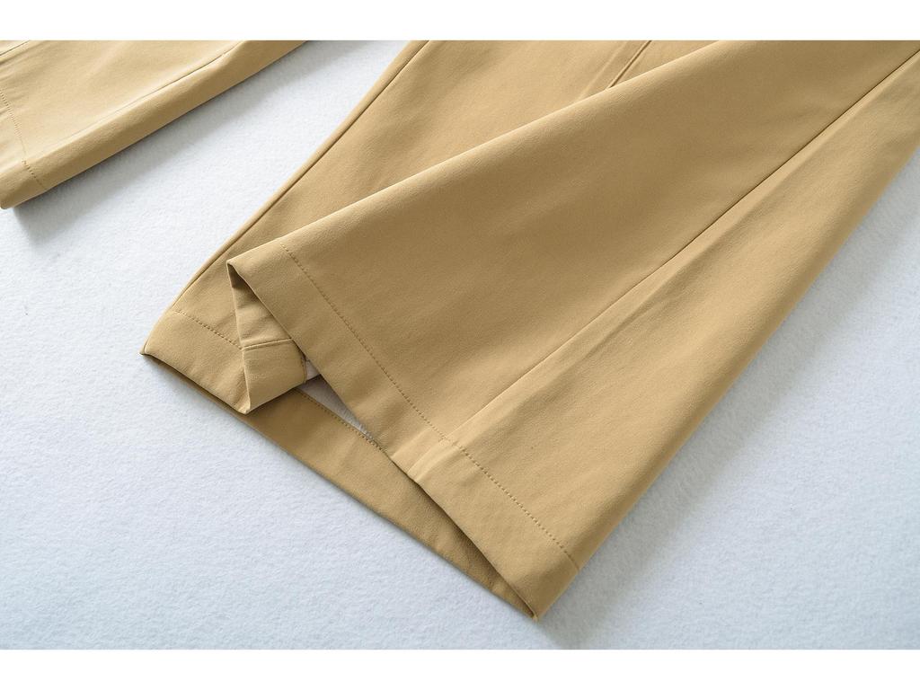 Spicy Girl Women's Early Spring Wide-Leg Pants: Fashionable, Simple, Versatile, American-Style Casual Straight-Leg Sports Pants