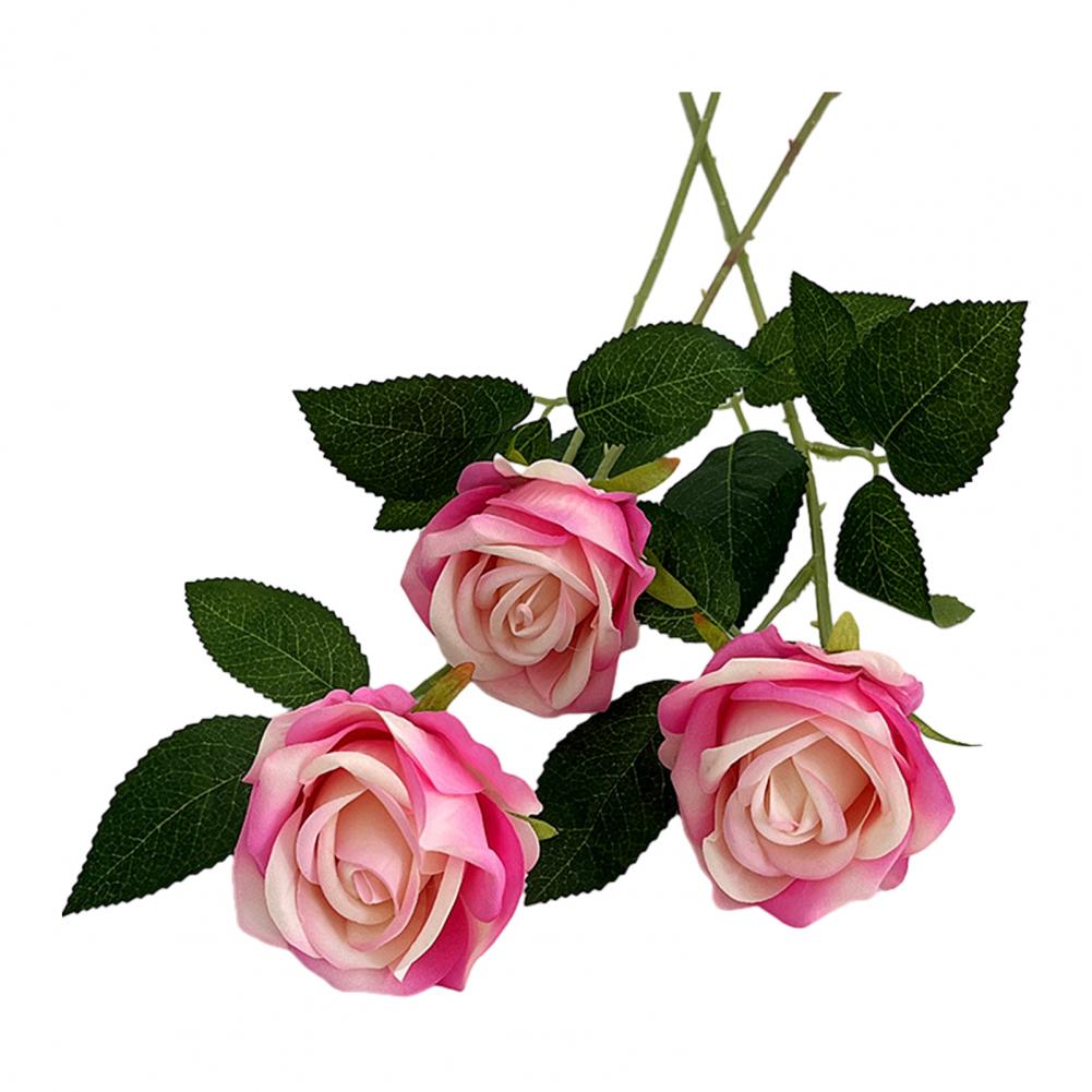 5pcs Simulated Rose Bouquet Artificial Flower Arrangement Vibrant Simulated Flower Bouquets No Withering Long-lasting Decor for Home