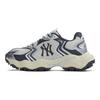 MLB New York Yankees Scarpe da Ginnastica Basse Antiscivolo Resistenti all'Abrasione con Suola Chunky Unisex Grigio Carbone 3ASHW075N-50CGS