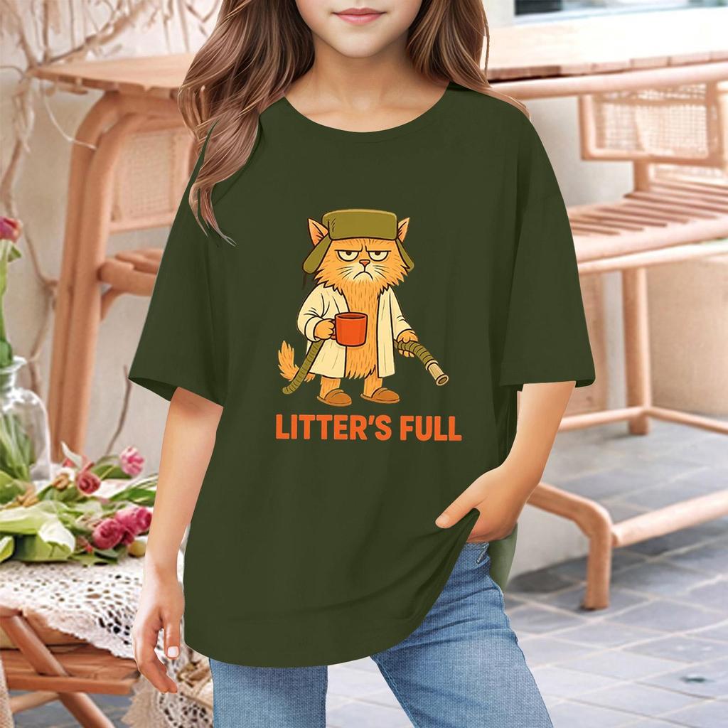 Batolecí dívčí a chlapecká trička, dětský top, chlapecké a dívčí tričko s potiskem a krátkým rukávem, 1-12 let