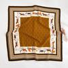 100% Silk Crepe Square Scarf Women Fashion Office Decorative Lace Neckerchief