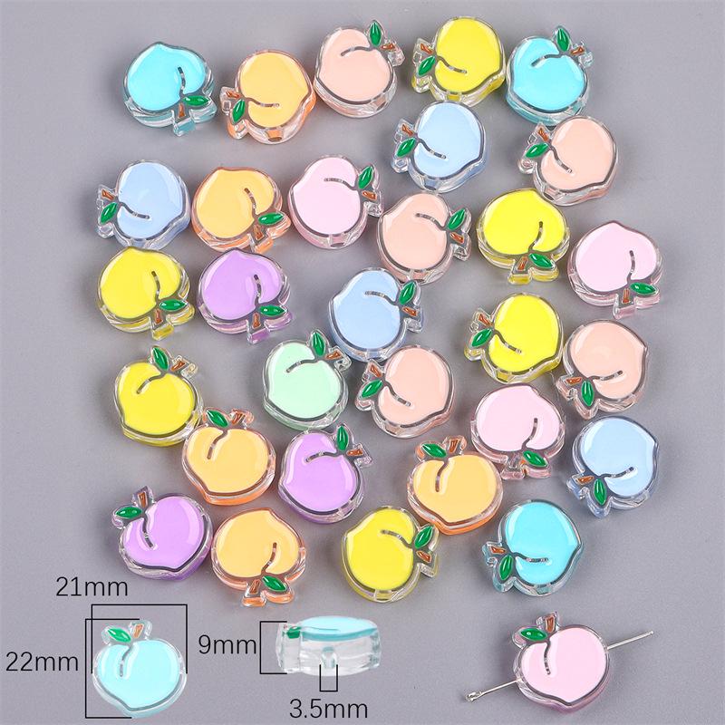 Smiley Face Öltropfen Acrylperlen für DIY Schmuck: Halsketten, Ohrringe, Handyketten