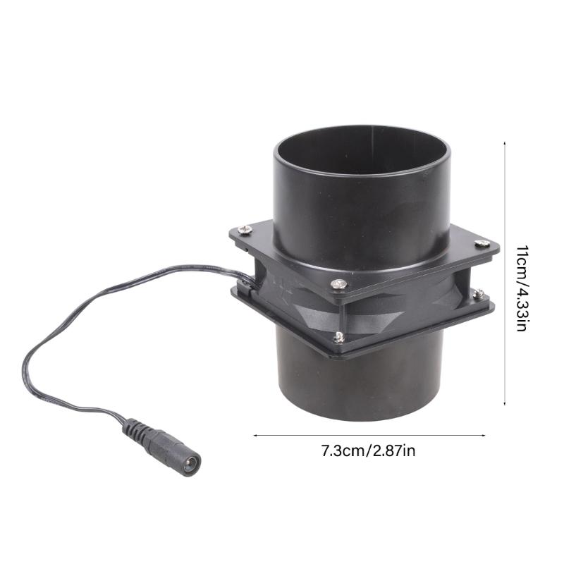 8cm 12V 0.4A Exhaust Fan Quiet Duct Extractor Fan Ventilation Exhaust Air Blower Ventilator Fan with Speed Control