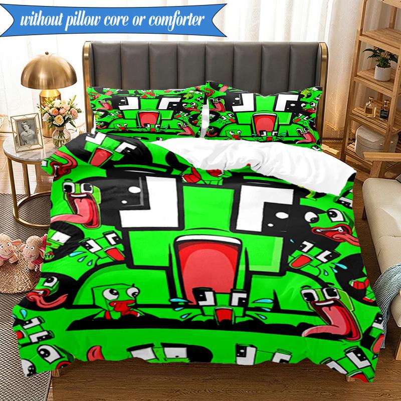 Space Un-speakable Adventure 3pcs K-pop Music Group Bedding set,Ideal for Bedroom, Dormitory,Including Duvet Cover And 2pcs Pillowcases,Fan Gifts