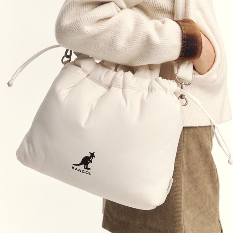 KangoL Wh Puffer Tote Bag L 3965 Ivory