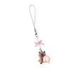 Adorable Capybara Beaded Phone Charm Cute Handcrafted Resin Keychain Pendant for Young Women and Fashion Enthusiasts