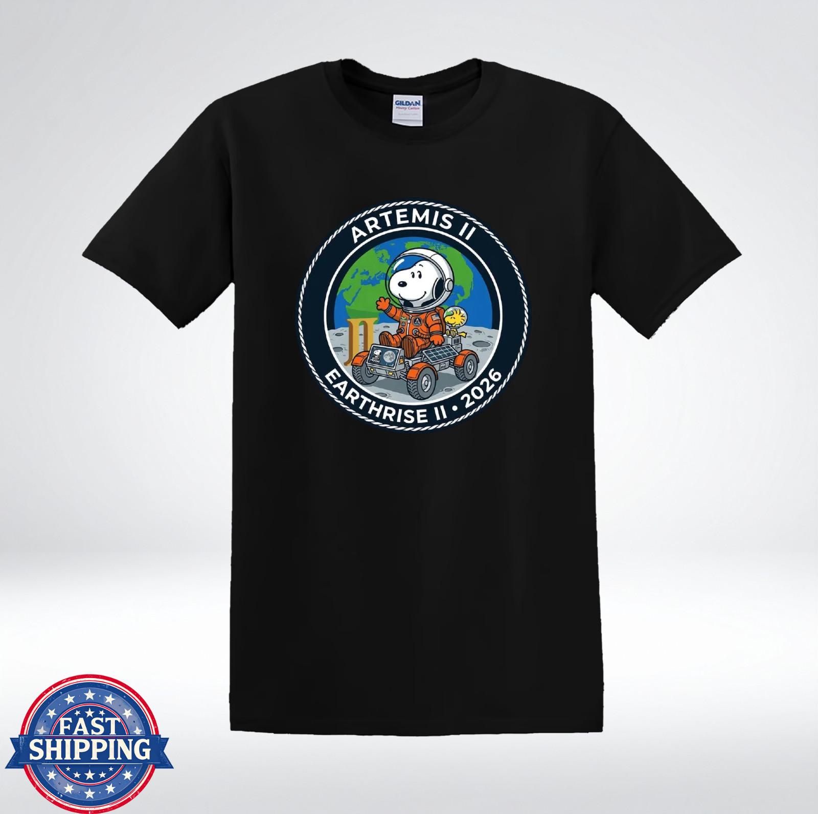 Cute Dog Astronaut Artemis II 2026 Space Exploration T-Shirt XXXL