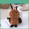 Cartoon Creative Cockroach Plush Keychain With Pp Cotton Fill For Novelty Bag Decor
