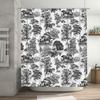 Crystal Shower Curtain with Personalized Name  for Home Decor In Bathrooms White + Silver (L) 72x84 In / 183 X 213