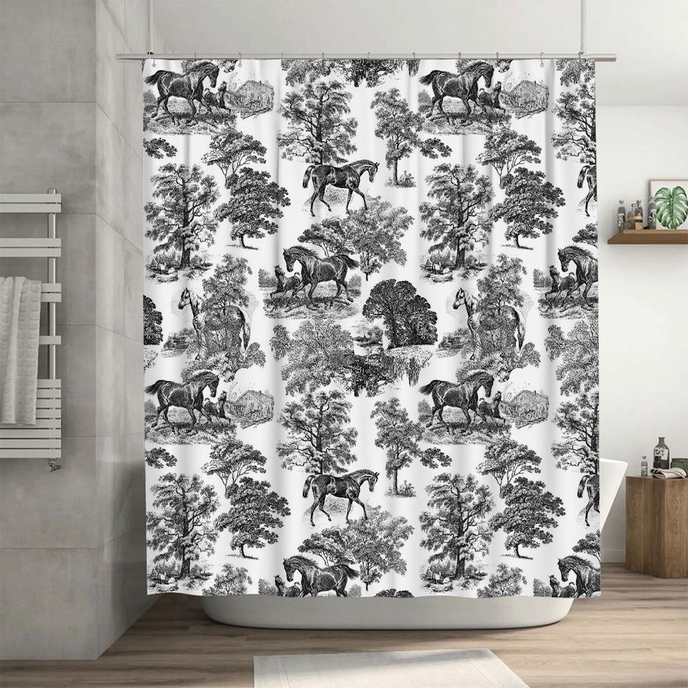 Crystal Shower Curtain with Personalized Name for Home Decor In Bathrooms White + Silver (L) 72x84 In / 183 X 213