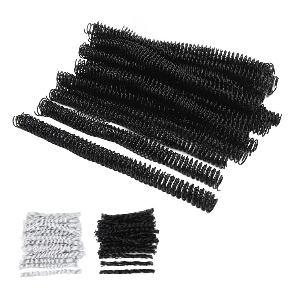 100PCS Spiral Binding Coils 16mm Diameter 48 Teeth 4:1 Binder Combs Spines for Paper